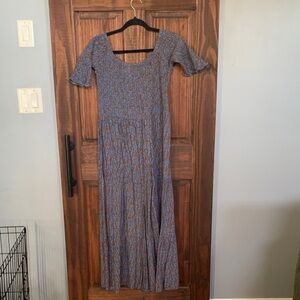 NATURAL LIFE “Daisy” Blue Maxi Dress